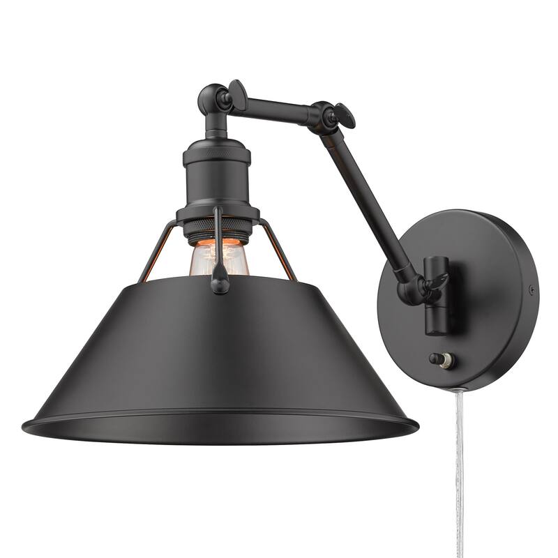 Orwell 1-Light Articulating Wall Sconce - Matte Black & Matte Black