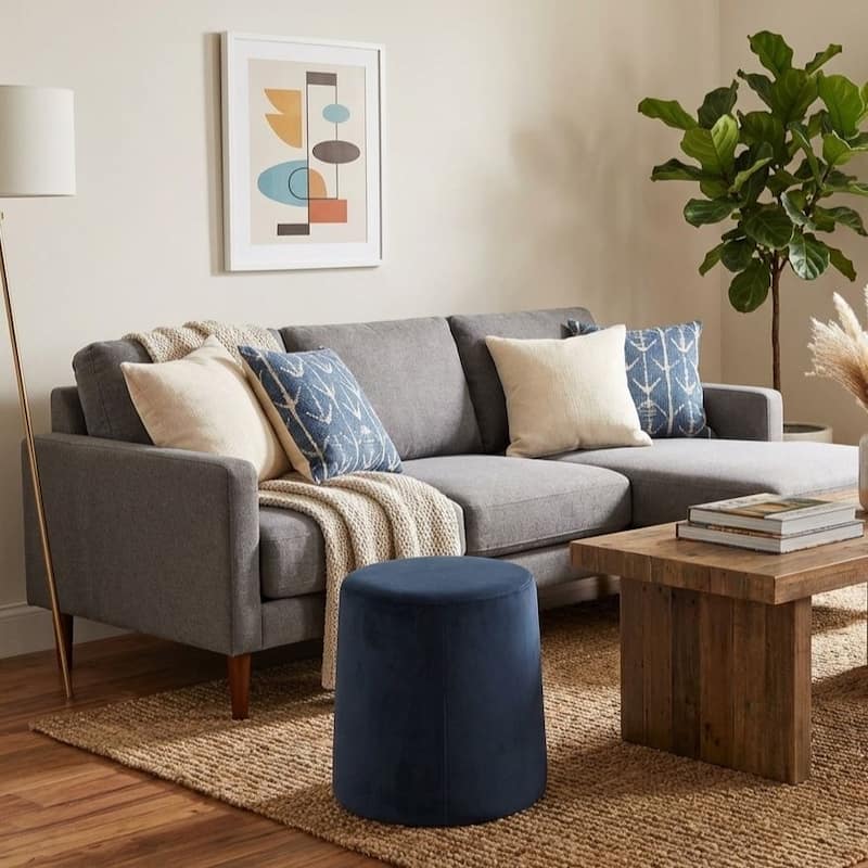 HomePop Organic Shape Ottoman