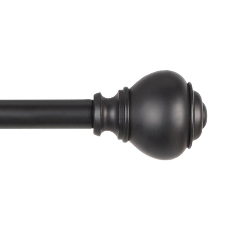 Lauren Ralph Lauren Markel 1" Adjustable Window Curtain Rod and Finial Set