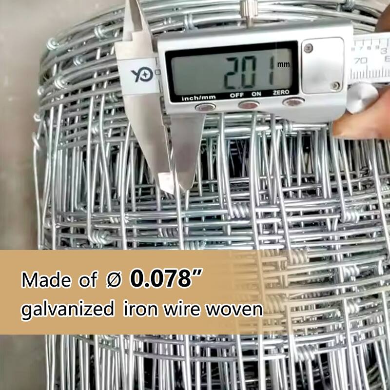 GDFStudio - Henry Advanced Weave Galvanized Steel Farm Fence