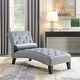 preview thumbnail 8 of 7, Belleze Chaise Lounge Leisure Chair Rest Sofa Couch Lumber Pillow Grey