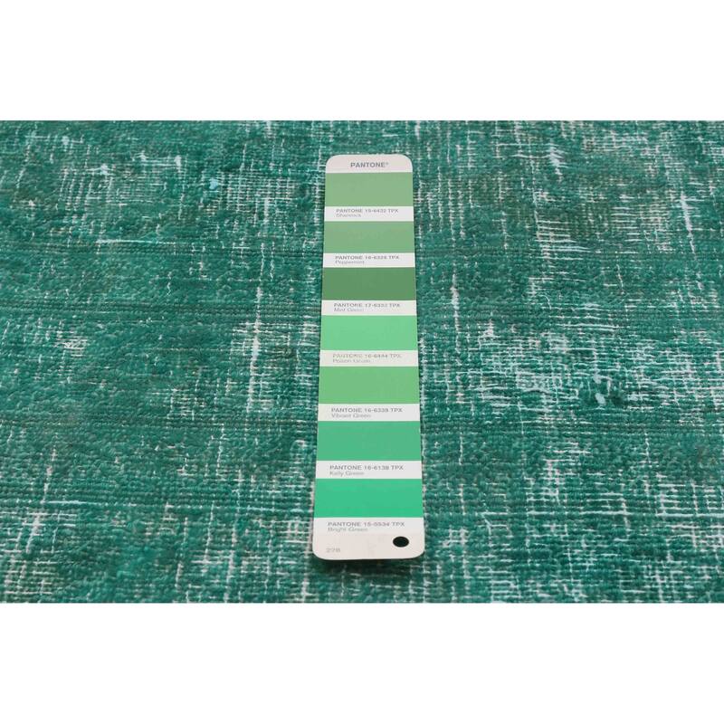 ECARPETGALLERY Hand-knotted Color Transition Green Wool Rug - 9'5 x 12'4