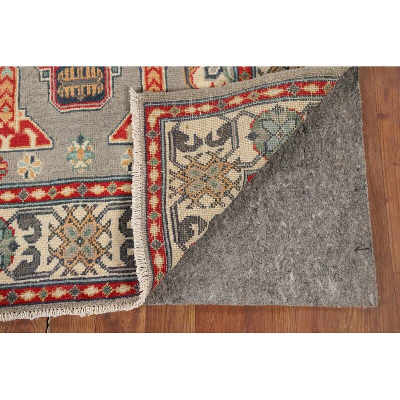 Geometric Kazak Accent Rug Handmade Home Decor Wool Carpet - 3'3" x 5'2"
