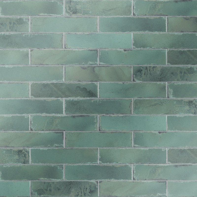 Merola Tile Luca Jade 3-1/8" x 12-3/8" Ceramic Wall Tile