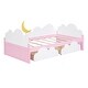 preview thumbnail 23 of 48, Twin Size Bed with Cute decoration,Platform Bed with 2 Drawers