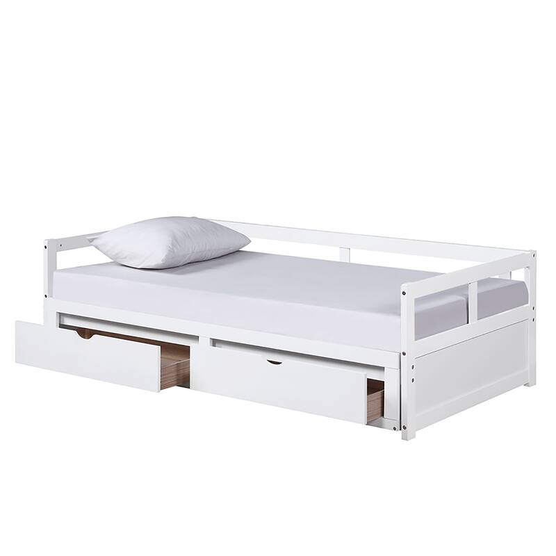 Twin Pine Extendable Daybed with Drawers
