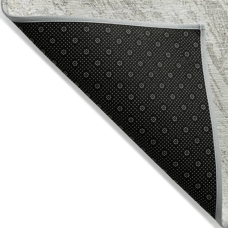 Machine Washable Indoor/ Outdoor Modern Abstract Chantille Rug