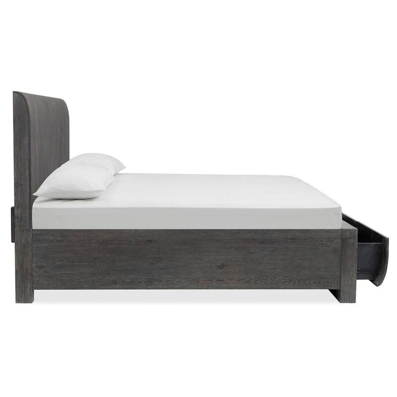 Magnussen Home Kinsley Black Heron Panel Storage Bed