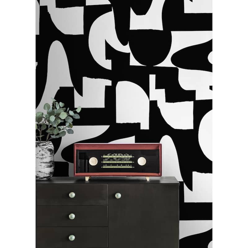 NextWall Organic Geometric Peel and Stick Wallpaper
