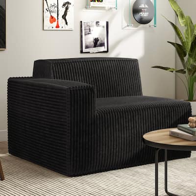 Furniture of America Navir Modern Chenille Foam Modular Sofa Chair