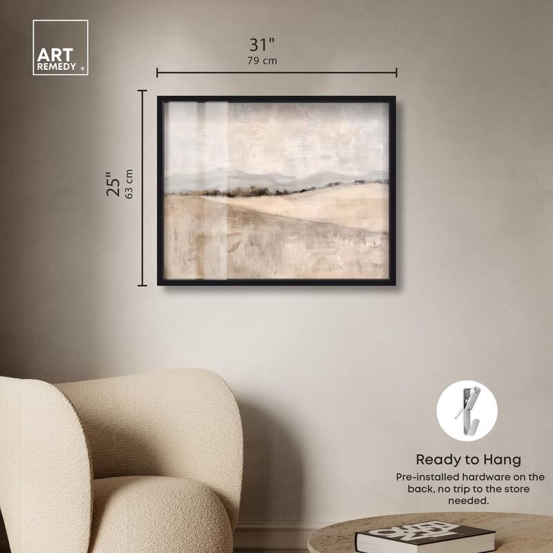 Distant Hills II Shadowbox by Art Remedy