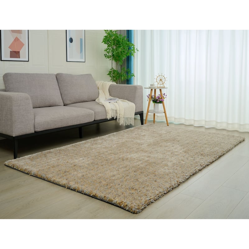 Lisbon Collection Hand Woven Mixed Color Thick Area Rug