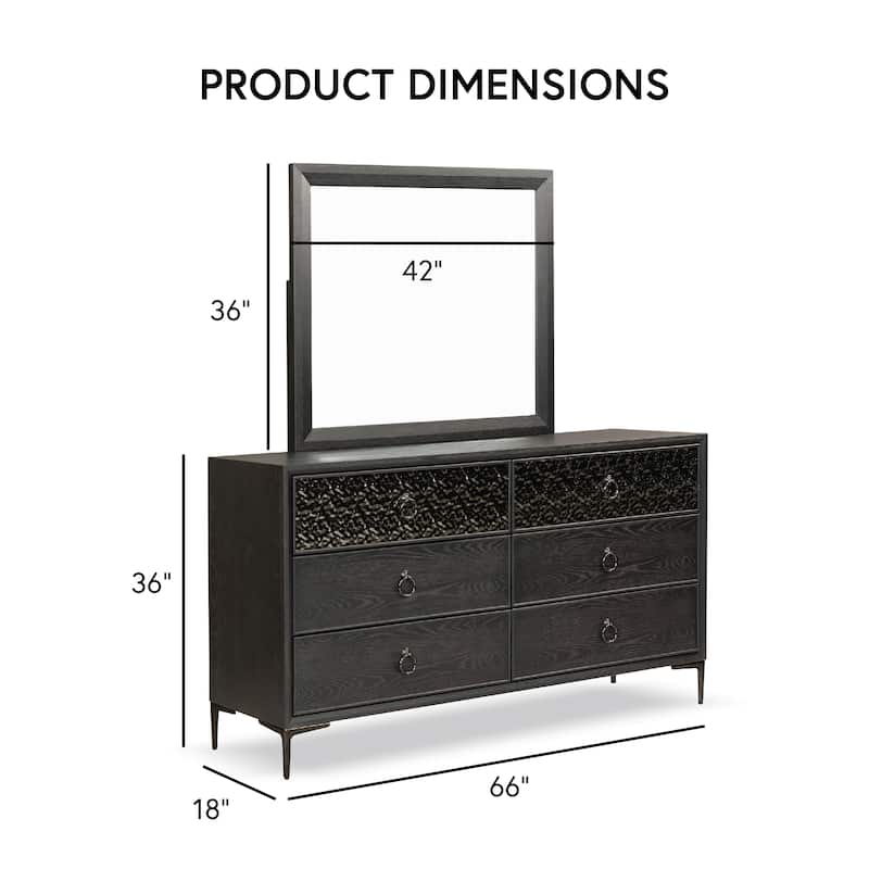 Furniture of America Fable Modern 4-Piece Solid Wood Panel Bedroom Set