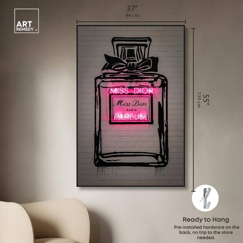 Miss Neon Dream Canvas by Art Remedy