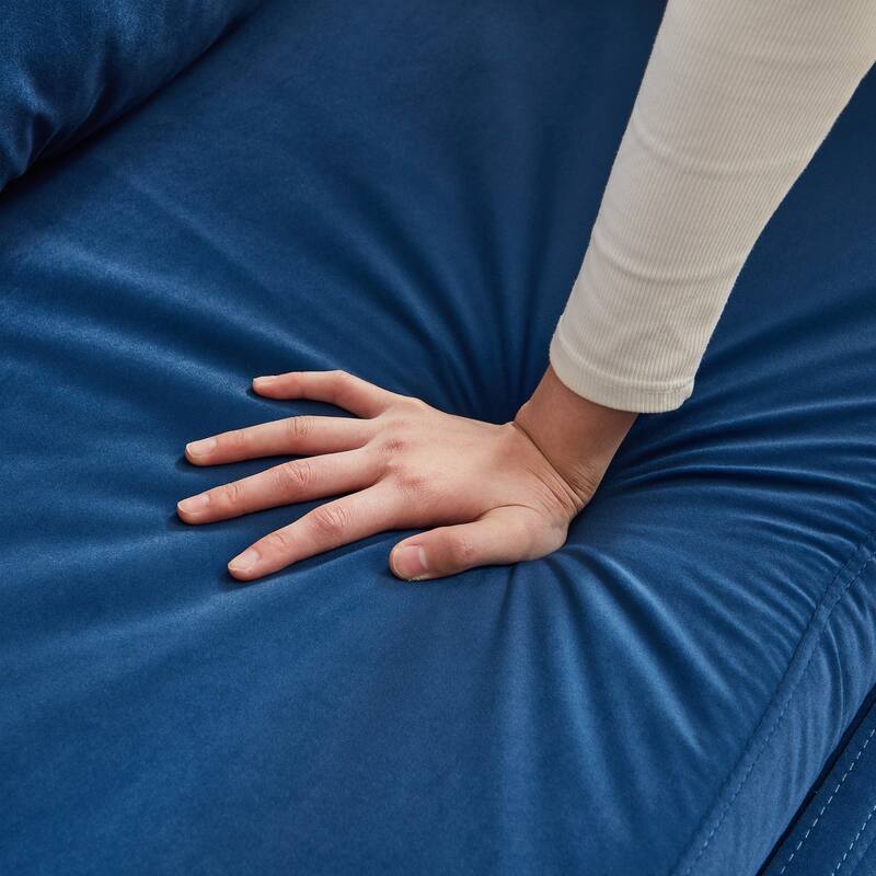 54Inch Convertible Sleeper Sofa with Pull Out Bed and 2 Arm Pockets