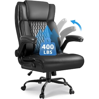 BOSSIN Executive Office Chair,Big and Tall Office Chair with Foot Rest Ergonomic,High Back,and Lumbar Support
