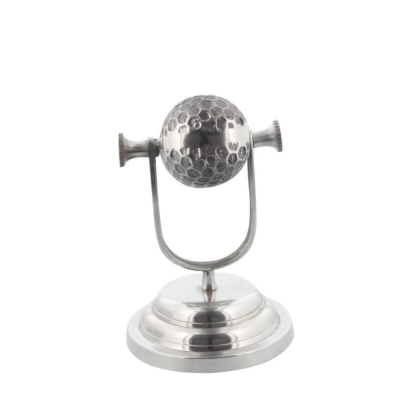 Silver Aluminum Metal Microphone Decorative Sculpture