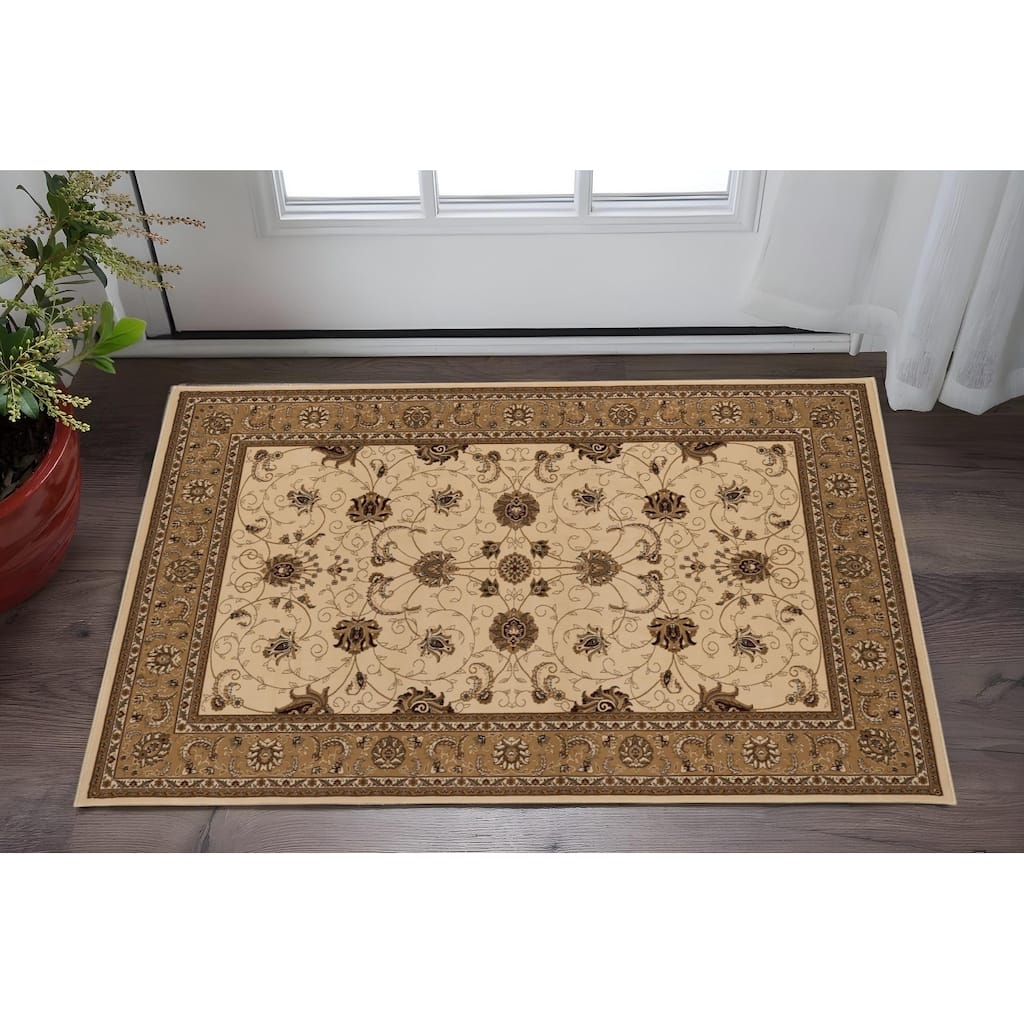 HomeRoots Oriental Traditional Rectangle Area Rug - 36 in. x 27 in. x 0.35 in.