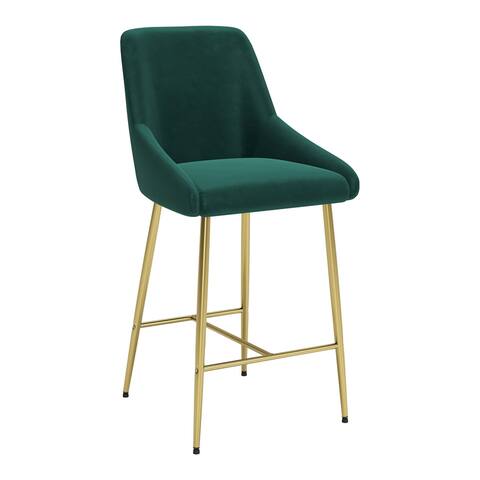 Dalton Farm Counter Chair Green & Gold - N/A