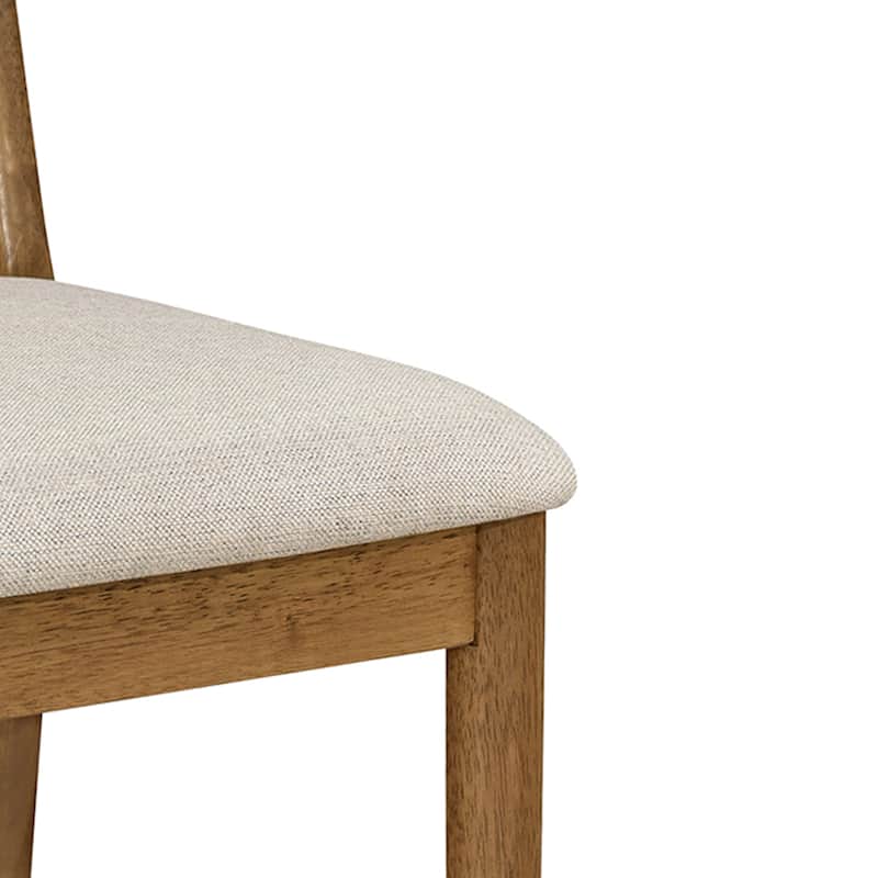 Christopher Knight Home - Arno Mid-Century Modern Upholstered Counter Stool with Rope Back and Solid Wood Frame Set - 21"W