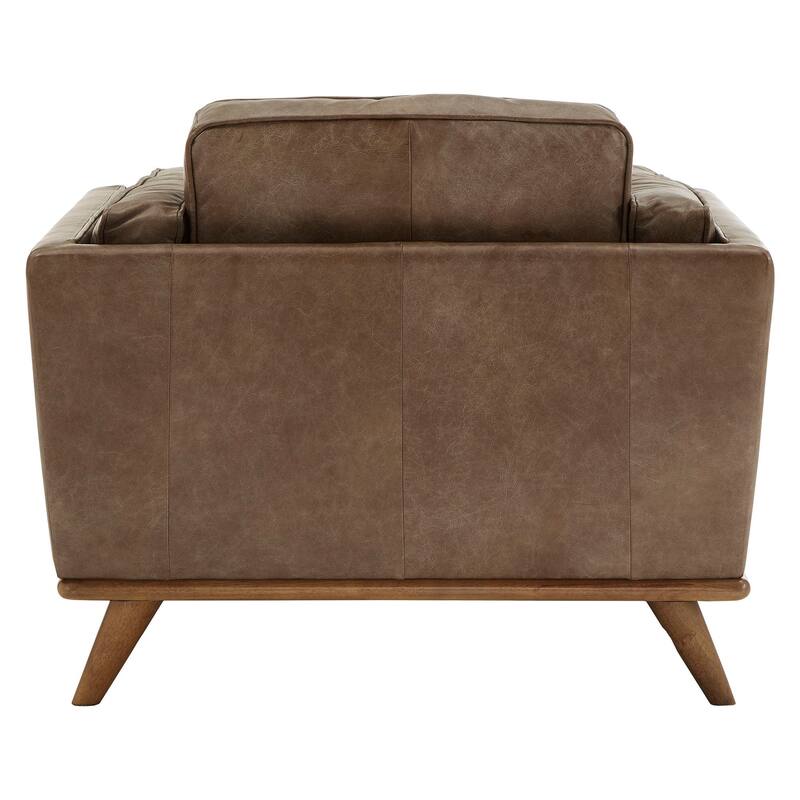 Gianella Tan Oxford Leather Chair by iNSPIRE Q Modern