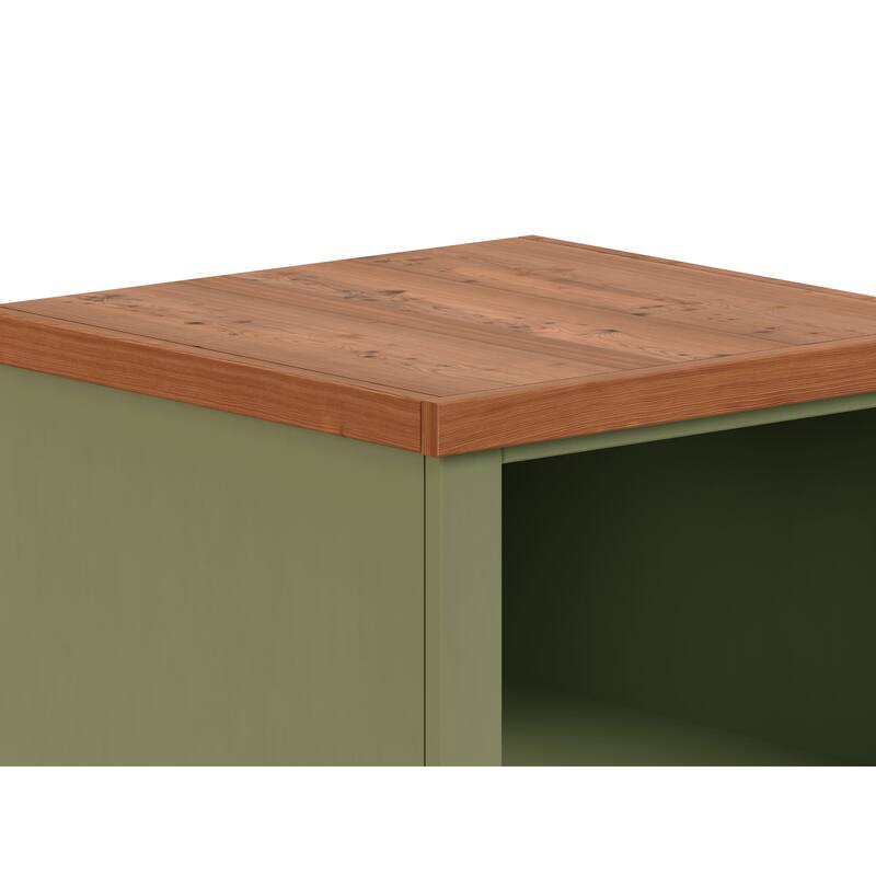 Bridgevine Home Modern Farmhouse 22 inch 1-drawer file, No Assembly Required, Two-Tone Finish