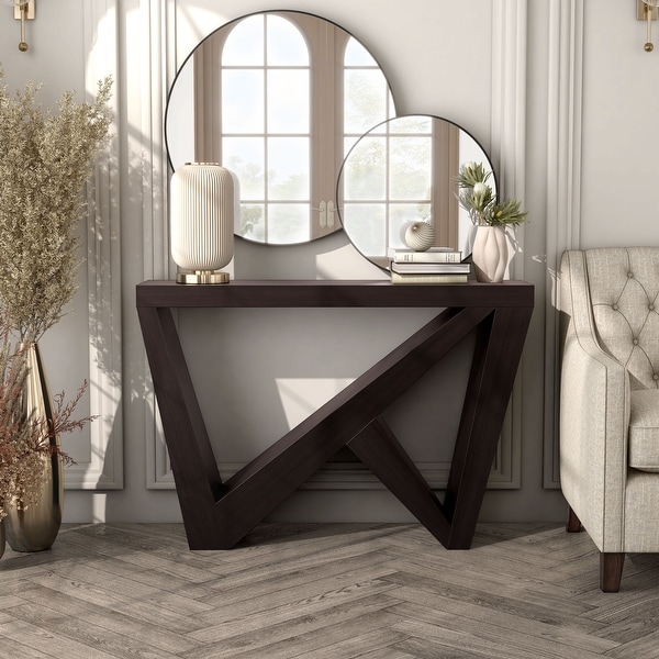 DH BASIC Modern Decorative Console Table with W-Shaped Legs