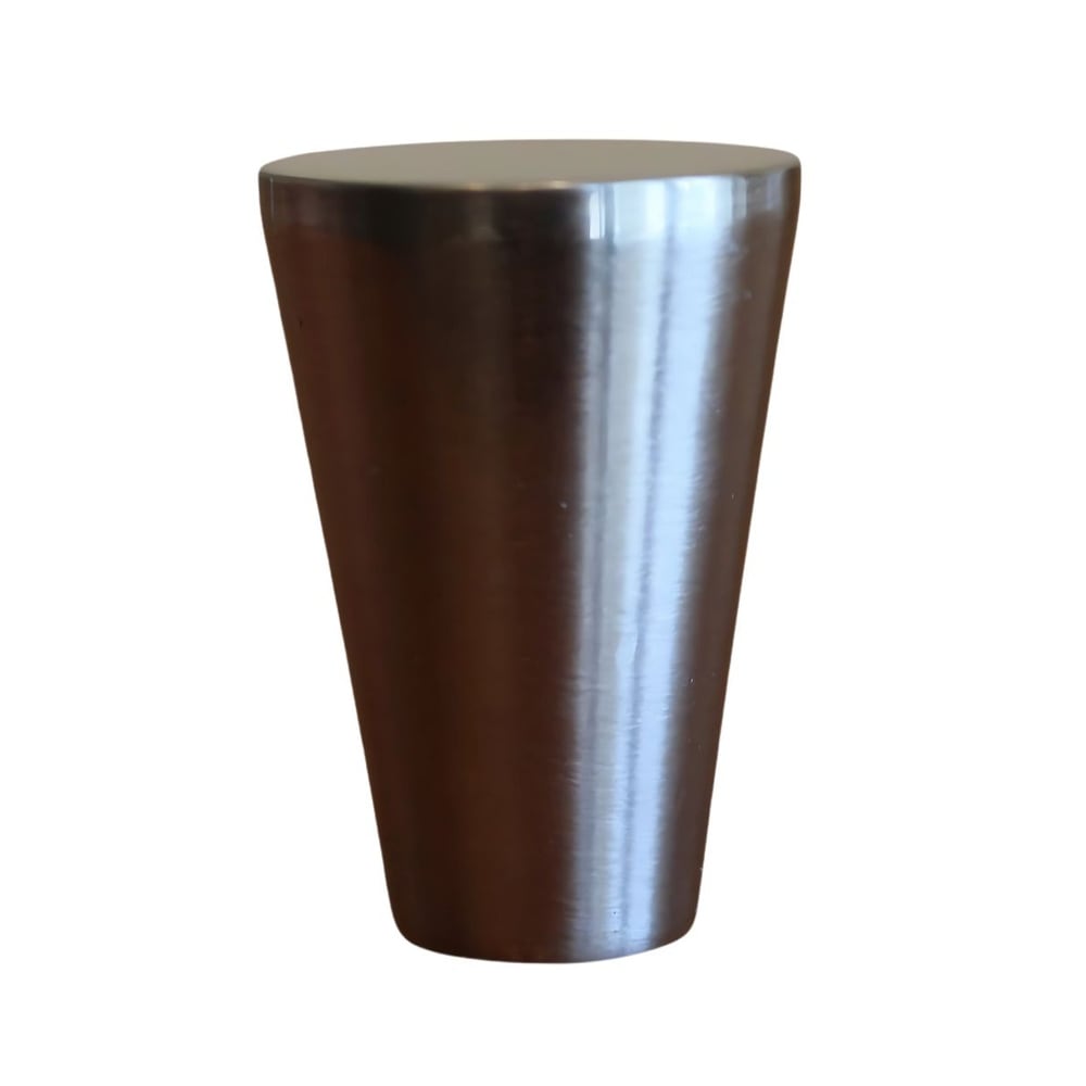 Tapered Cone Modern Lamp Finial Polished Nickel, 1.25"h