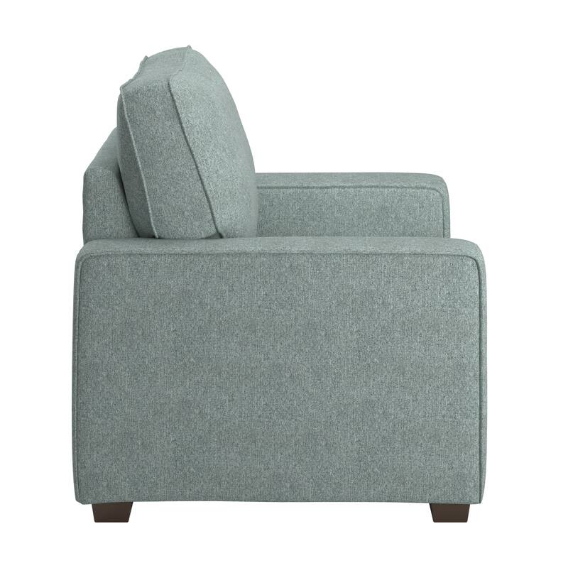 Roros Fabric Upholstered Square Arm Chair by iNSPIRE Q Classic