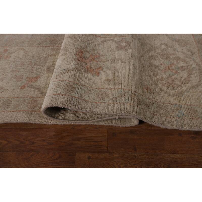 Oushak Turkish Area Rug Vegetable Dye Handmade Wool Carpet - 8'3"x 9'8"