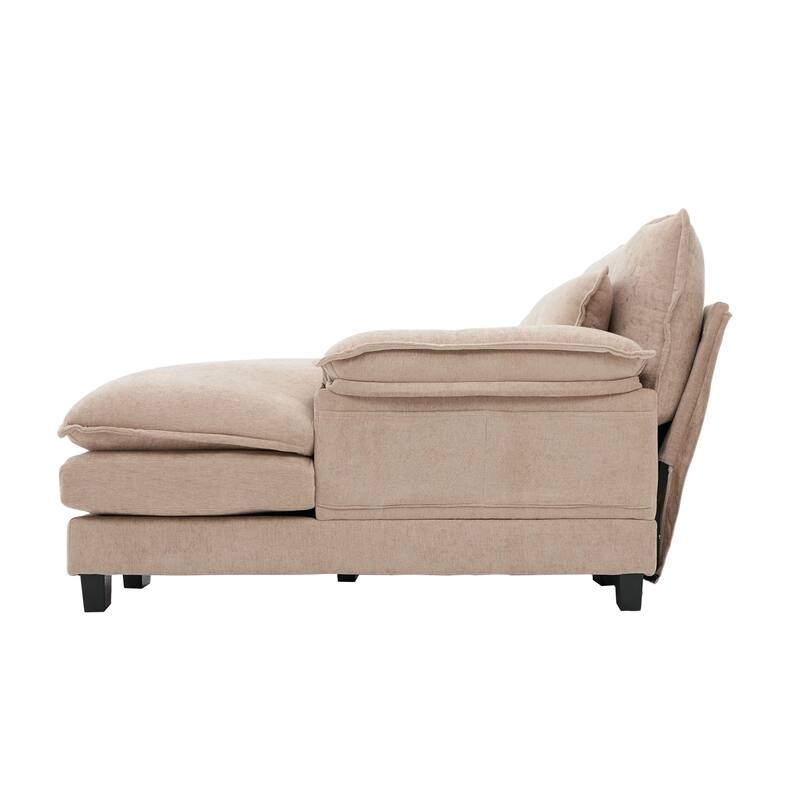 GDFStudio - U Shaped 110" Chenille Modular Cloud Sectional Couches