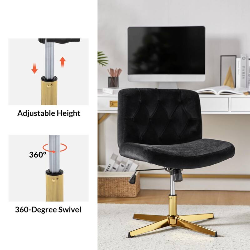 Alfons 360-Degree Swivel & Height Adjustable Task Chair by HULALA HOME