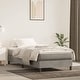 preview thumbnail 28 of 46, vidaXL Pocket Spring Bed Mattress Light Gray/Dark Gray multi size Velvet White and light gray - Twin XL