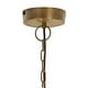preview thumbnail 9 of 10, River of Goods Hayden Brass and Seeded Glass and Metal Pendant Light with Adjustable Hanging Cord
