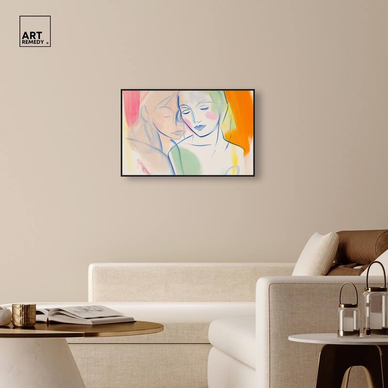 Brushstroke Bond Canvas by Art Remedy