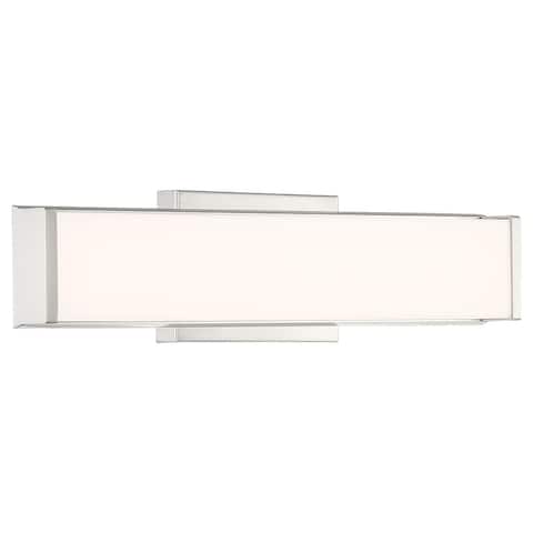 Access Lighting Citi Brushed Steel LED Vanity with Acrylic Lens