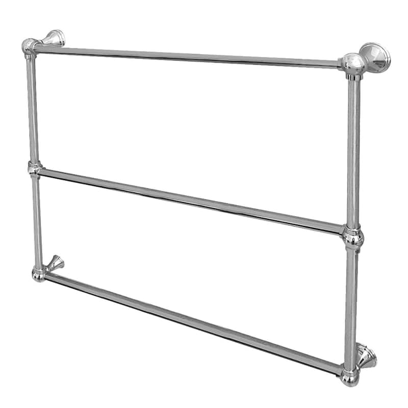 Kingston Brass Maximilien 36-Inch Wall Mount 3-Bar Towel Rack - Polished Chrome