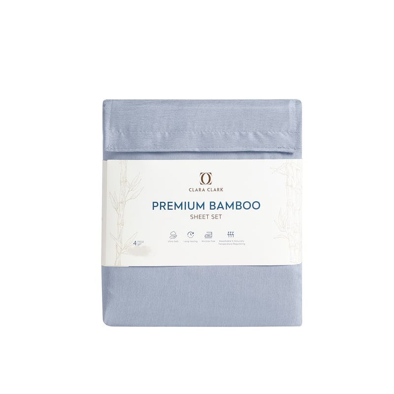 Clara Clark Premium Bamboo Blend Fitted Sheet Set