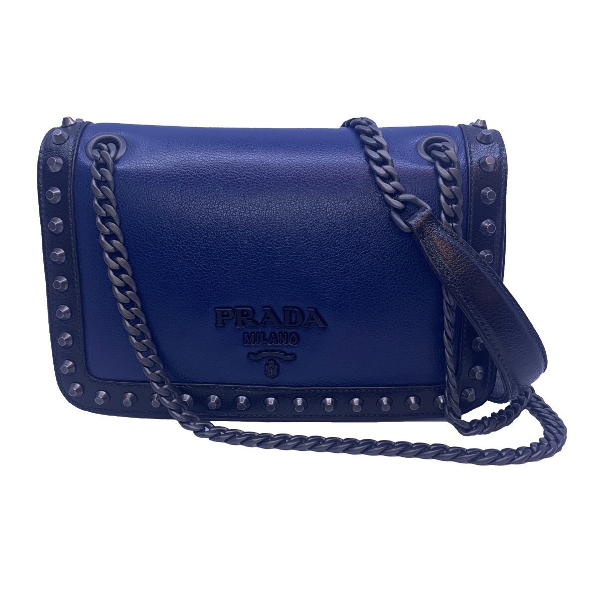 prada studded crossbody bag