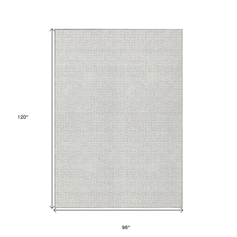 HomeRoots Geometric Transitional Rectangle Outdoor Rug