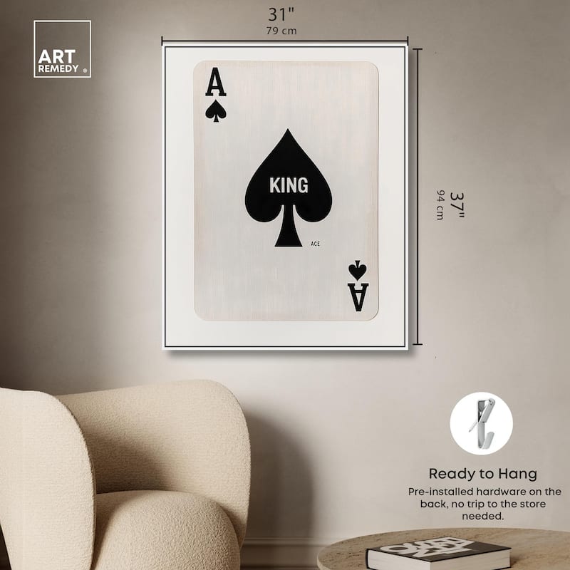 King of Spades Canvas by Art Remedy