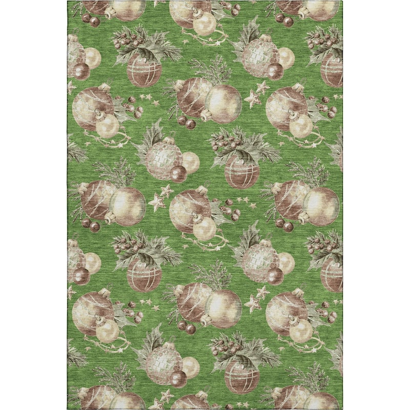 Premium Washable Super Soft Holiday Ornament Mayfield Rug