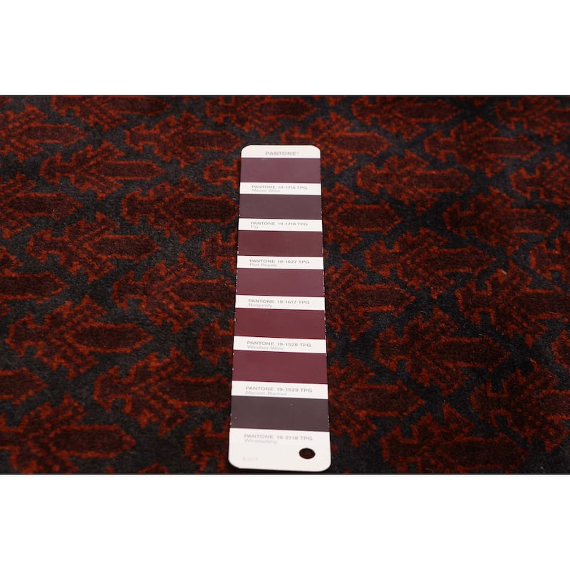 Teimani Burgundy Rug 4'1" x 6'5" - 4'1 x 6'5