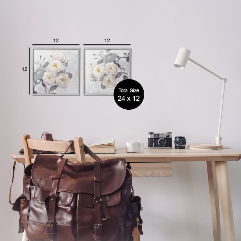 Stupell Country Blossoms Bundle Framed Giclee Art Design By Emily Ford (Set of 2)