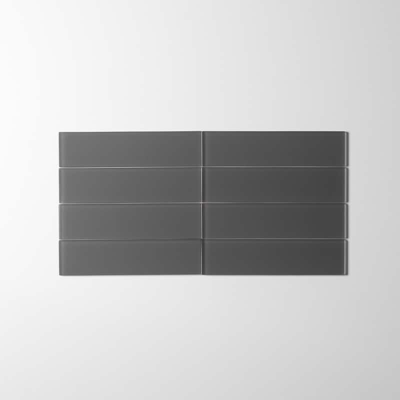 2 in. x 8 in. Glass Subway Wall Tile