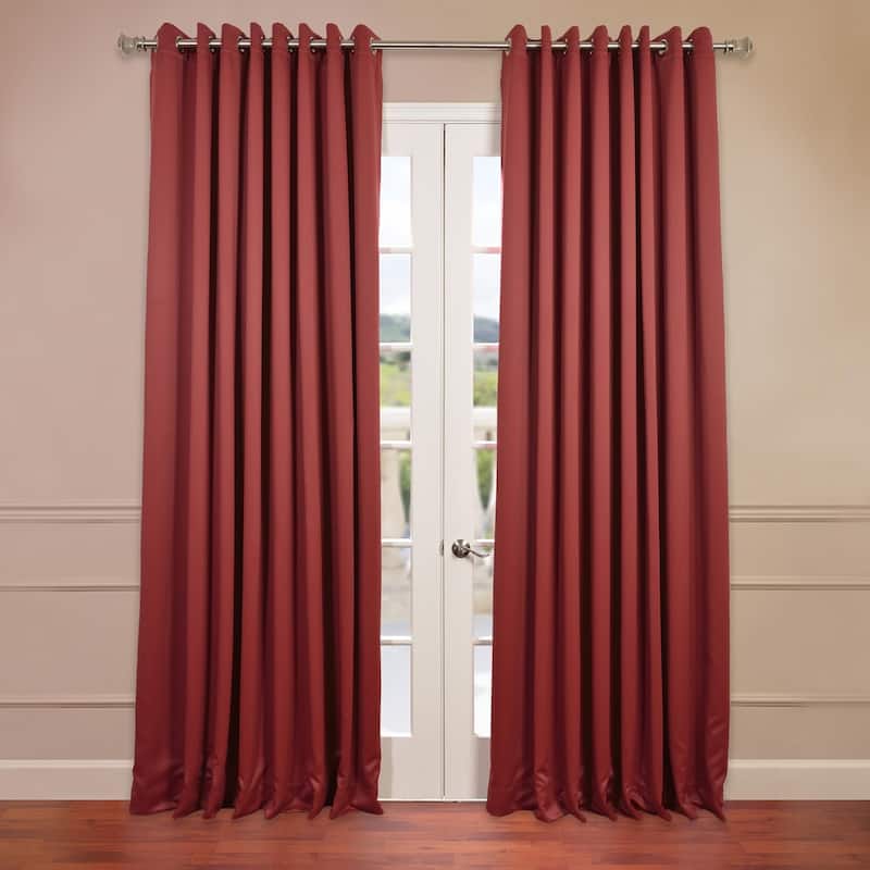 Exclusive Fabrics Extra Wide Room Darkening Grommet Curtain Panel - 100 x 108