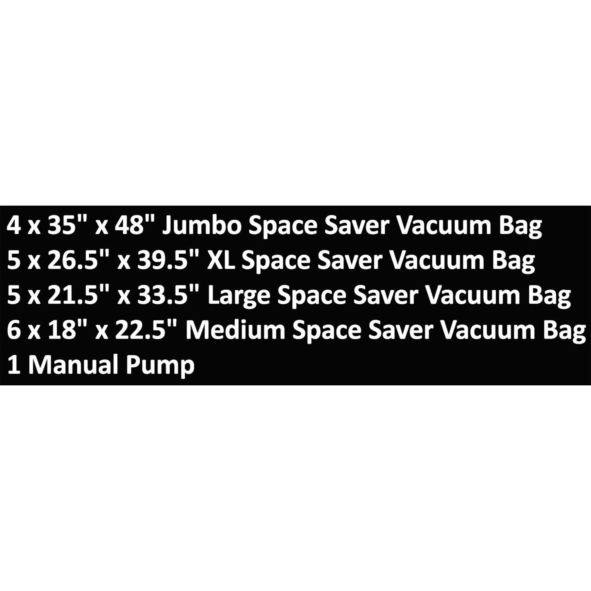 Hastings Home 5-Count 1 Vacuum Seal Storage Bags at