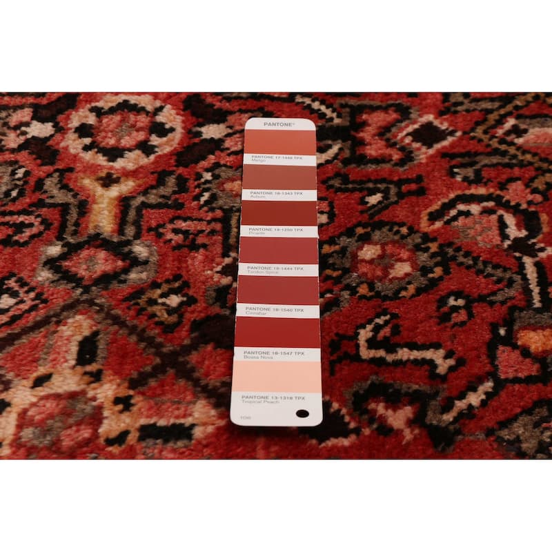 ECARPETGALLERY Hand-knotted Andelz Red Wool Rug - 4'8 x 10'6