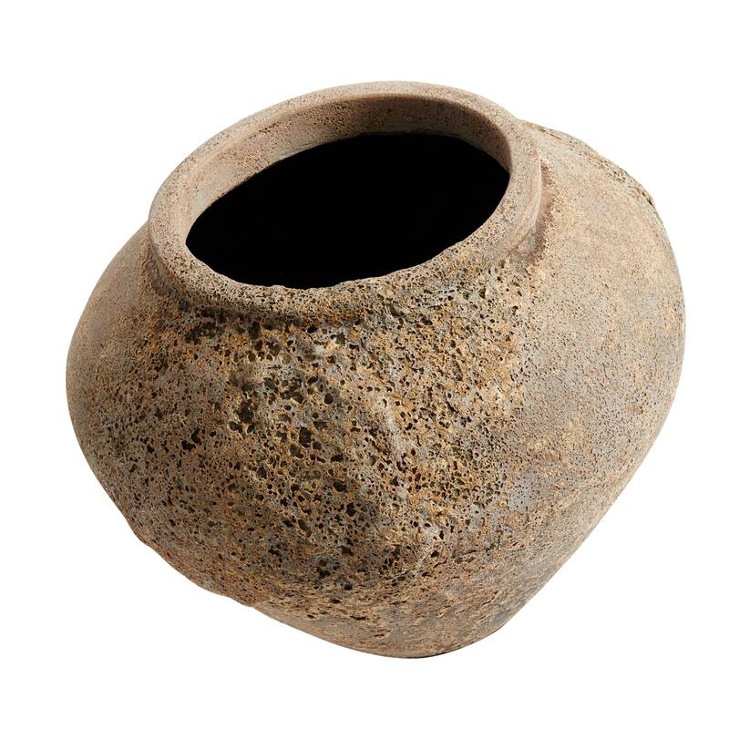 Terracotta Standing Pot Vase - 15.75" - Brown