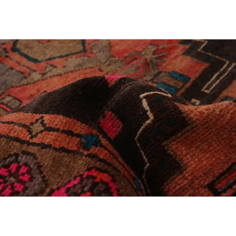 ECARPETGALLERY Hand-knotted Andelz Black, Copper Wool Rug - 3'1 x 9'5